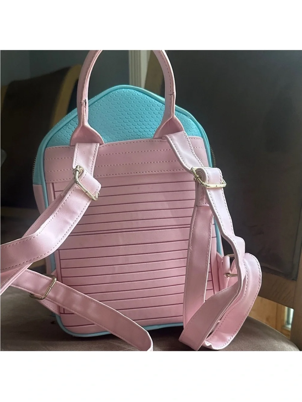 BARBIE Pastel Pink and Aqua Women's Mini Backpack